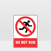 Custom Signs Personalized,Prohibition Do Not Run Sign